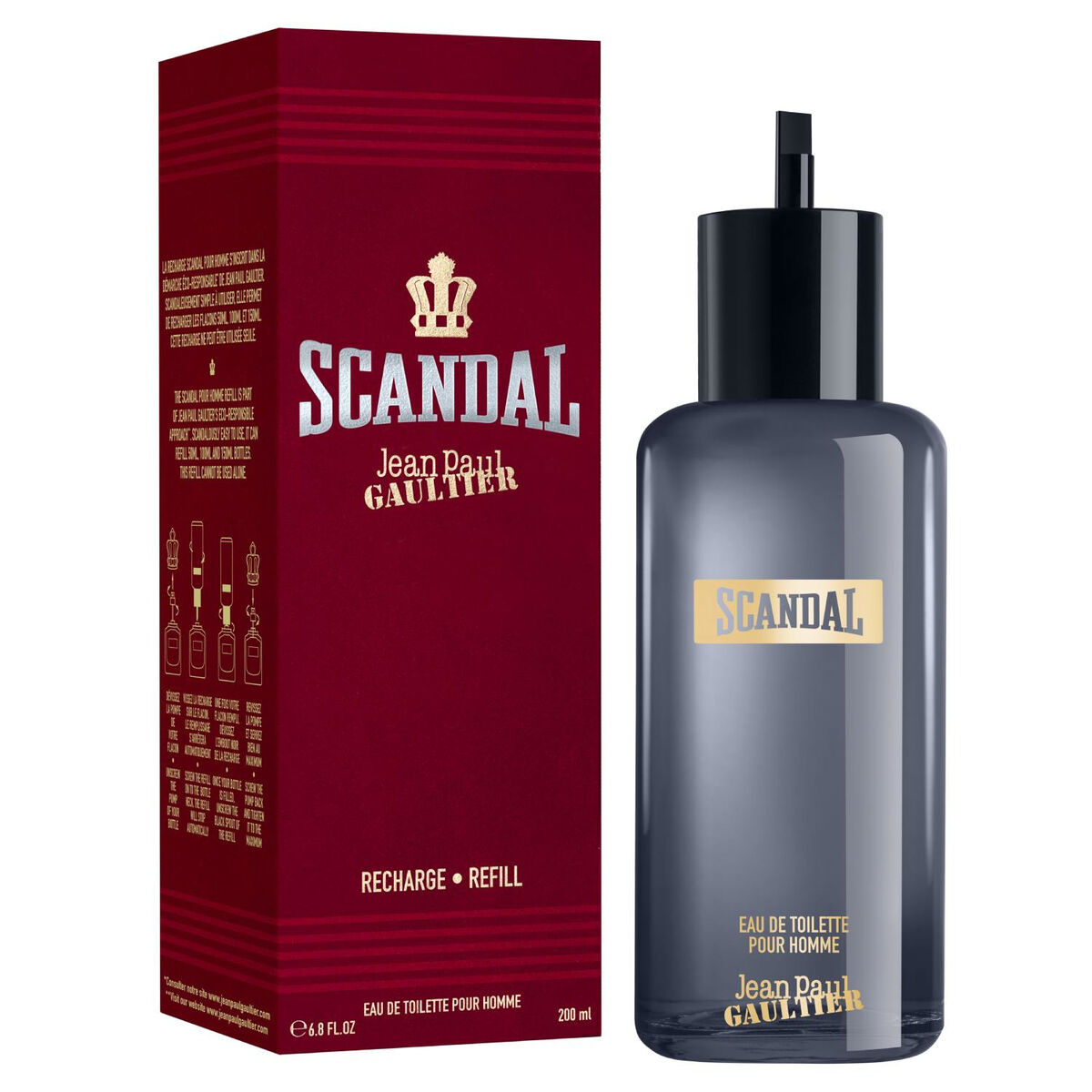 Herrenparfüm Jean Paul Gaultier Scandal pour Homme EDT 200 ml Nachlade