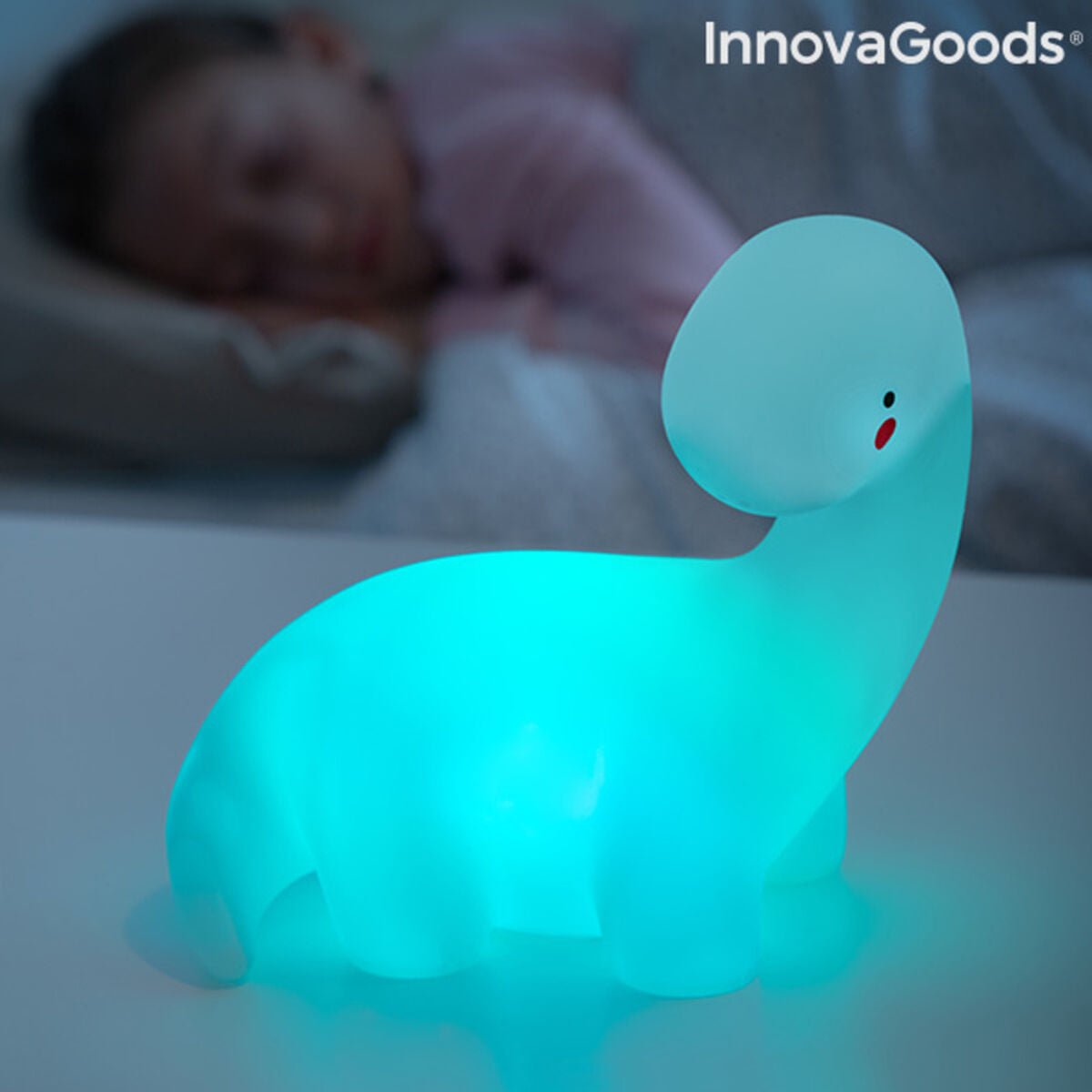 LED-Dinosaurierlampe, vielfarbig Lightosaurus InnovaGoods IG815318 Wei