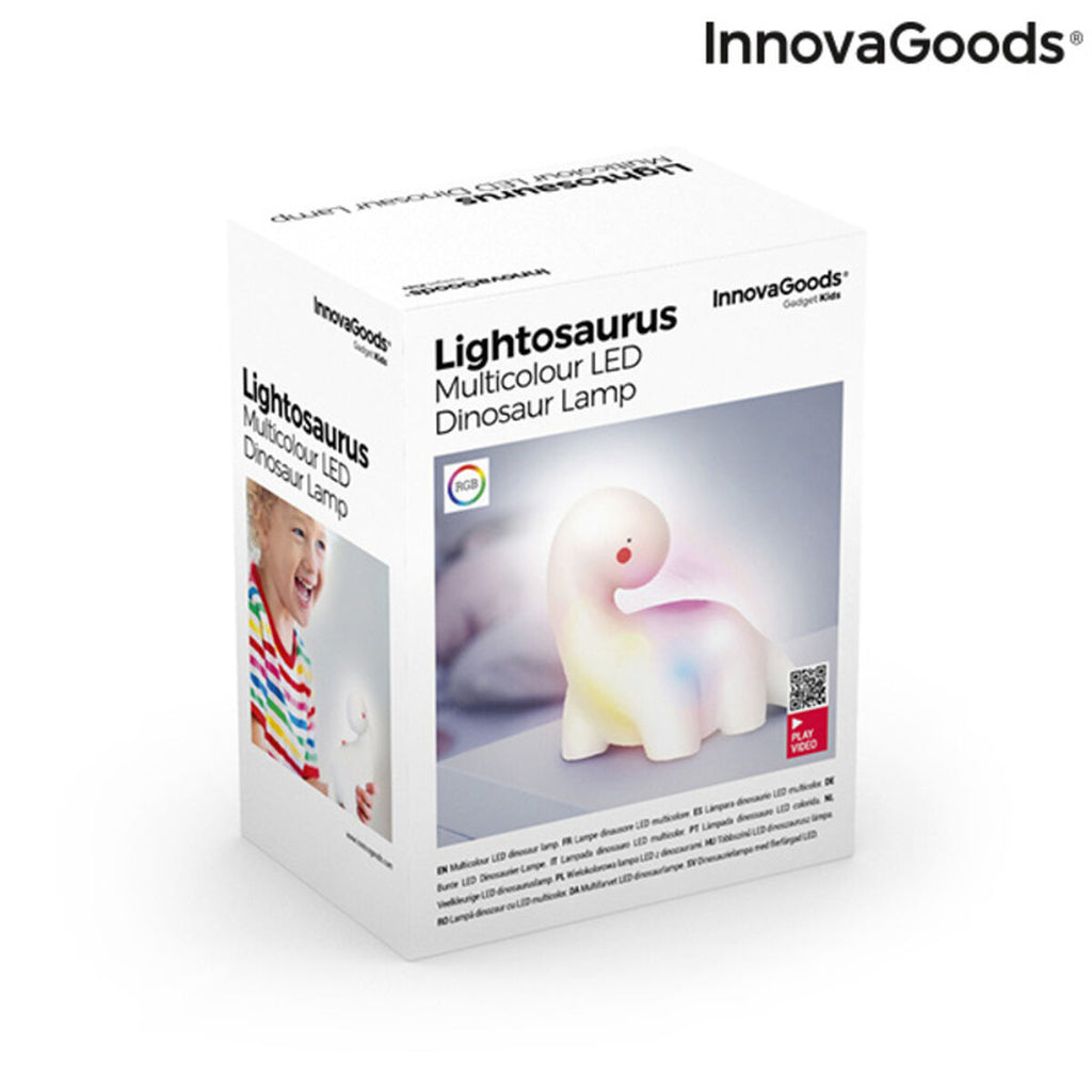 LED-Dinosaurierlampe, vielfarbig Lightosaurus InnovaGoods IG815318 Wei