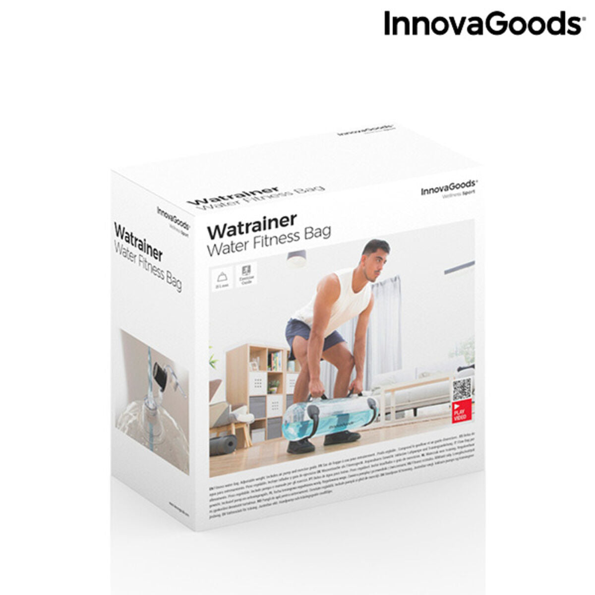 Fitness-Training-Wassersack mit Workout-Anleitung Watrainer InnovaGoods V0103267 13 L (Restauriert A+)