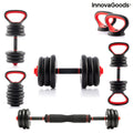 6 in 1 Verstellbarer Hantelsatz mit Trainingsanleitung Sixfit InnovaGoods   Eisen (Restauriert B)