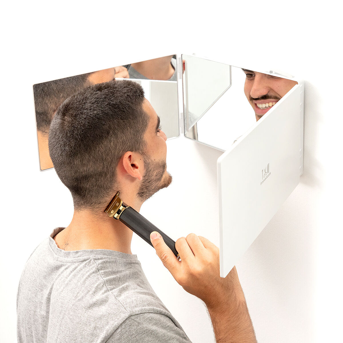 Badezimmerspiegel mit LED-Licht und 360 ° -Sicht SelfKut InnovaGoods
