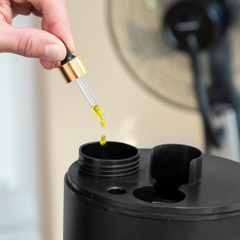 Standventilator mit Vernebler – Kühle & Feuchtigkeit