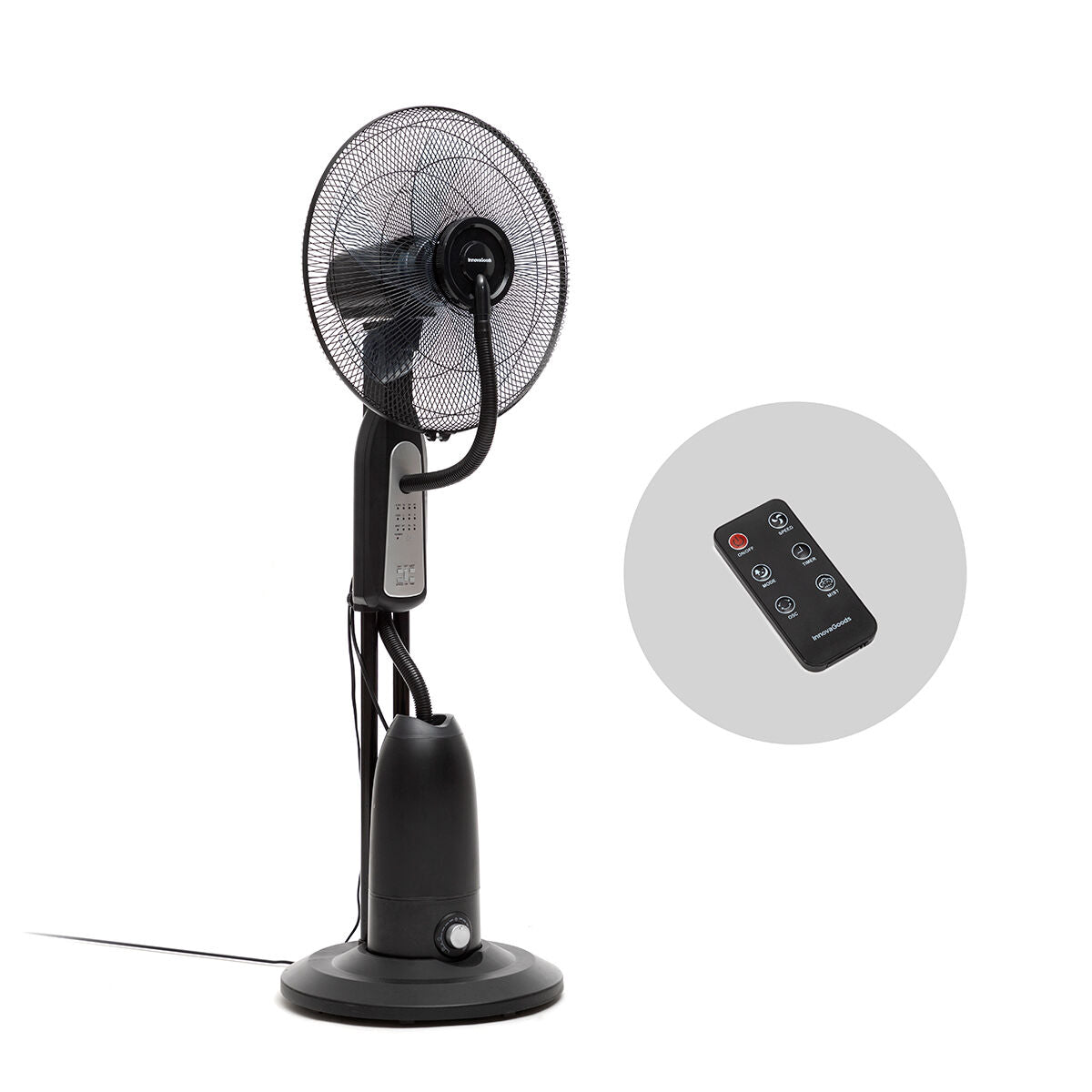 Standventilator mit Vernebler – Kühle & Feuchtigkeit