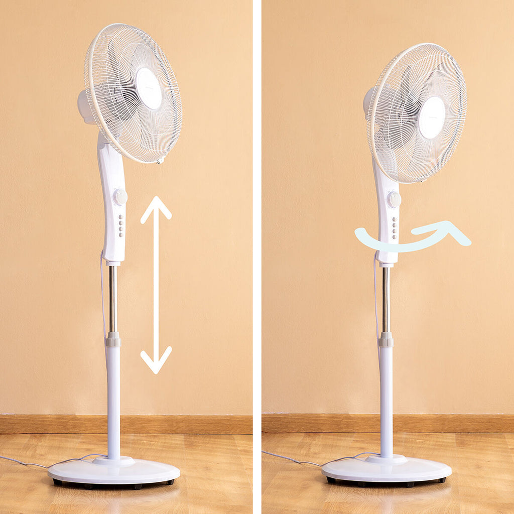 Weisser Standventilator – Leichte Kühle für Ihr Zuhause