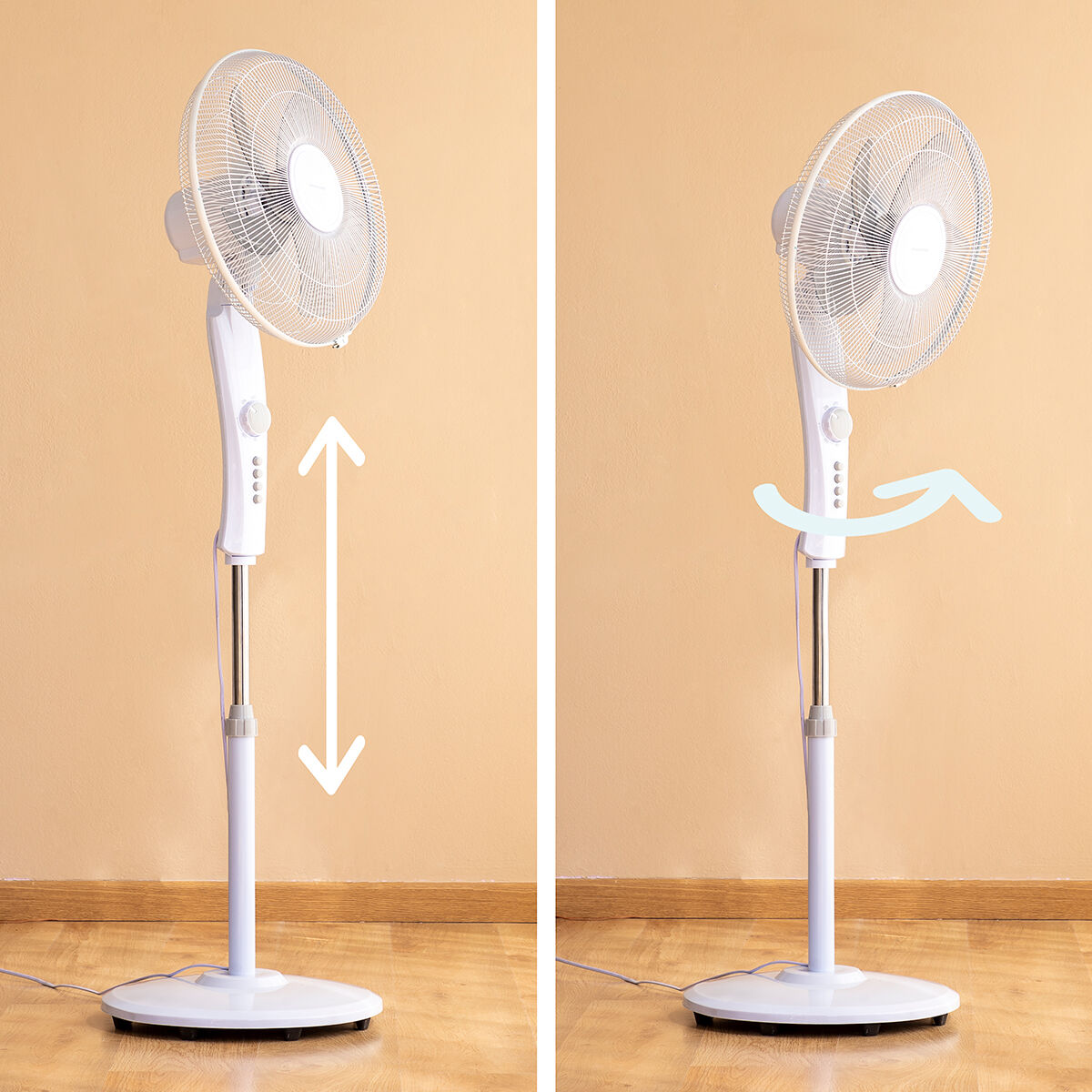 Weisser Standventilator – Leichte Kühle für Ihr Zuhause