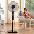 Schwarzer Standventilator – Kraftvolle Kühle im Design
