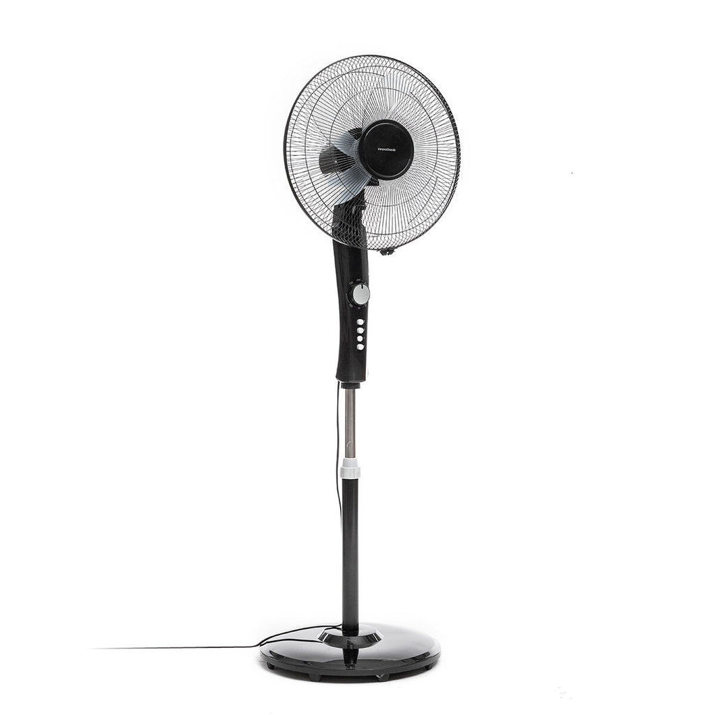 Schwarzer Standventilator – Kraftvolle Kühle im Design