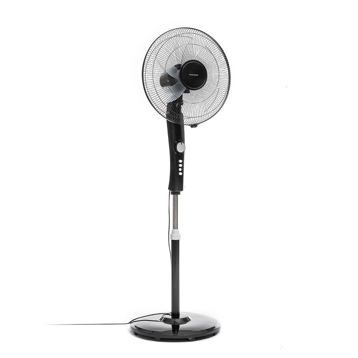 Schwarzer Standventilator – Kraftvolle Kühle im Design