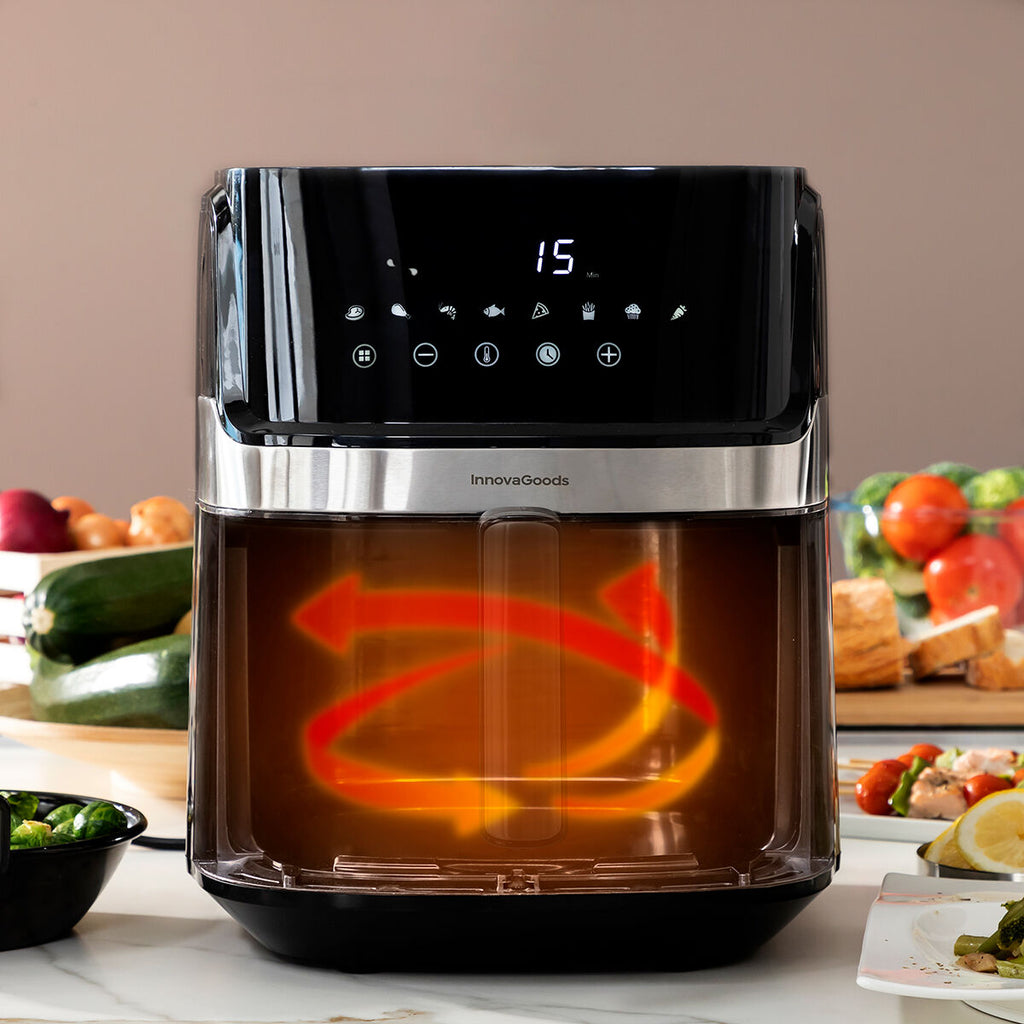 Heißluftfritteuse InnovaGoods Fryinn View 6500 Schwarz 1700 W 6,5 L Ed