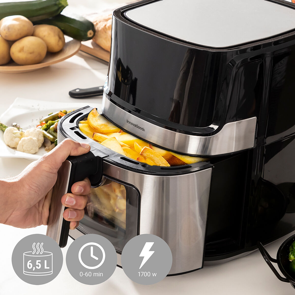 Heißluftfritteuse InnovaGoods Fryinn View 6500 Schwarz 1700 W 6,5 L Ed