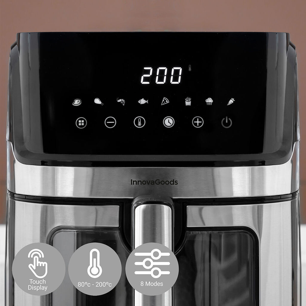 Heißluftfritteuse InnovaGoods Fryinn View 6500 Schwarz 1700 W 6,5 L Ed