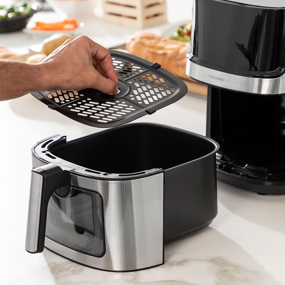 Heißluftfritteuse InnovaGoods Fryinn View 6500 Schwarz 1700 W 6,5 L Ed
