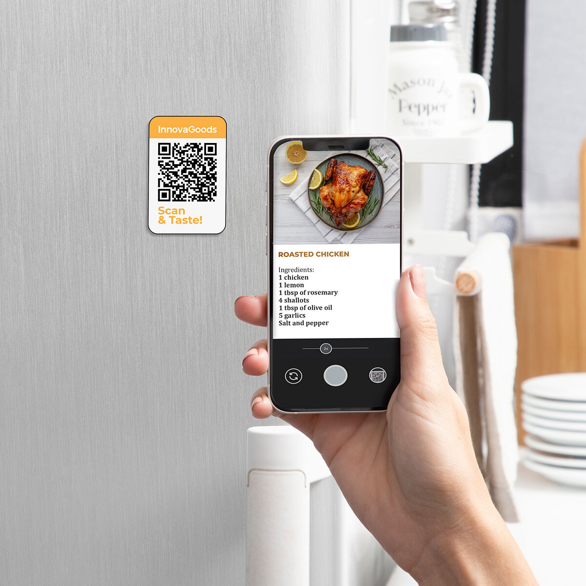 Heißluftfritteuse InnovaGoods Fryinn View 6500 Schwarz 1700 W 6,5 L Ed