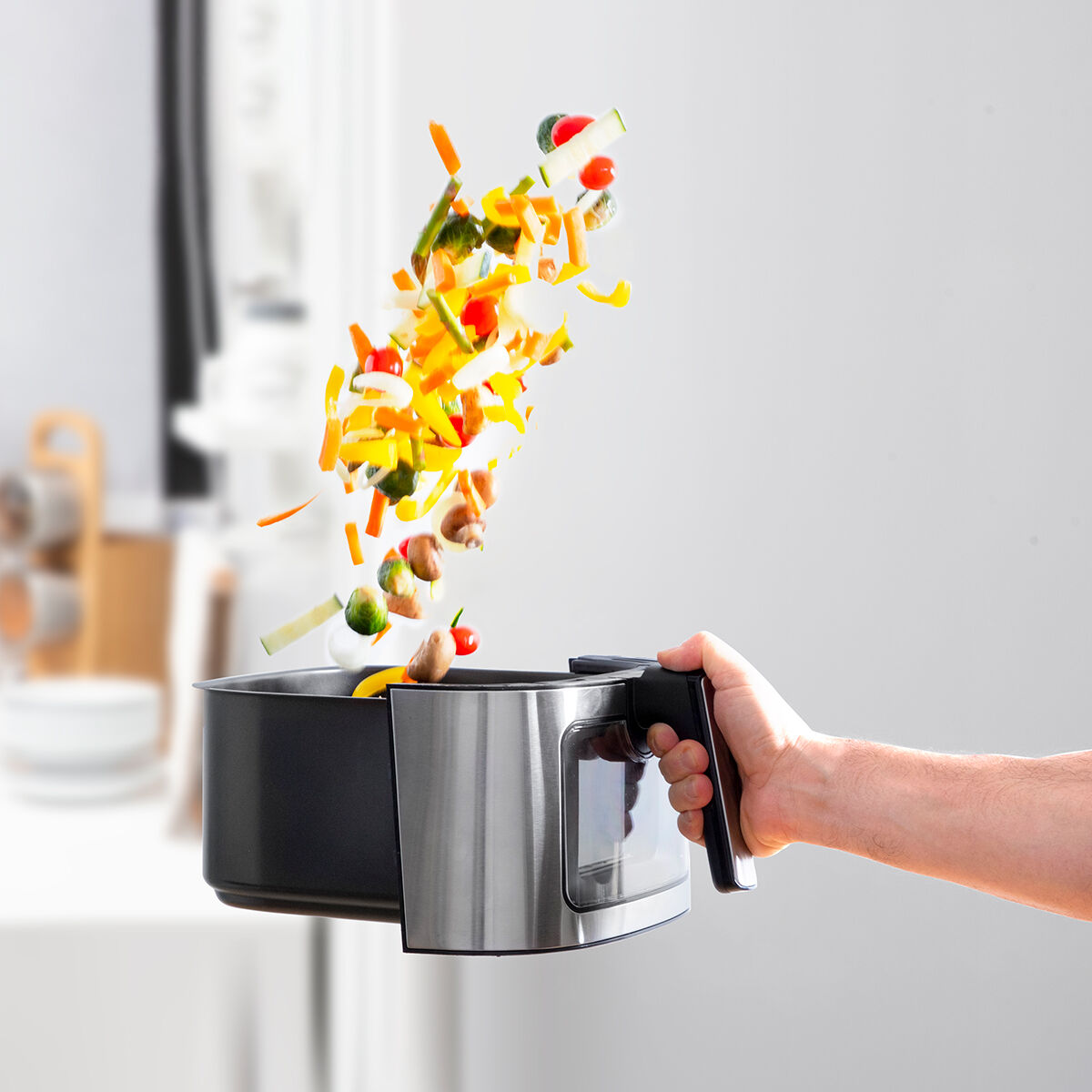 Heißluftfritteuse InnovaGoods Fryinn View 6500 Schwarz 1700 W 6,5 L Ed