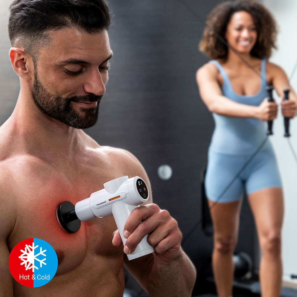 Muskel-Profi: Massagepistole mit Wärme & Kälte Power