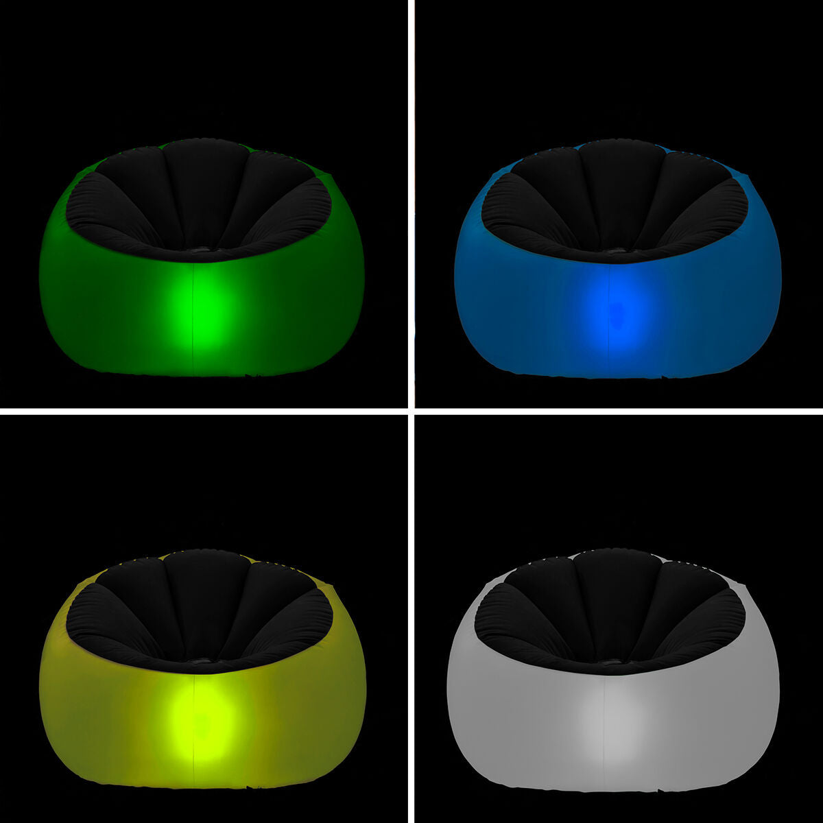 Aufblasbarer Sessel mit buntem LED-Licht und Fernbedienung Chight Inno