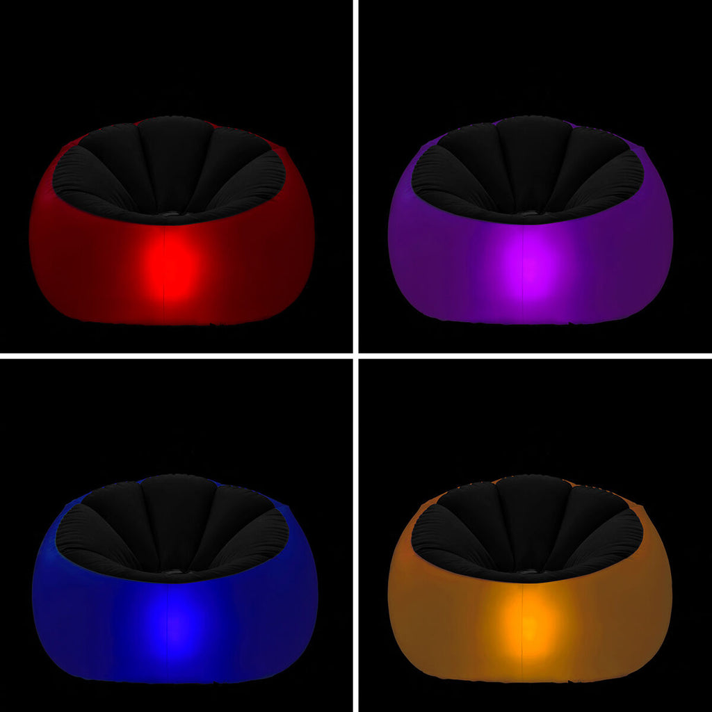 Aufblasbarer Sessel mit buntem LED-Licht und Fernbedienung Chight Inno