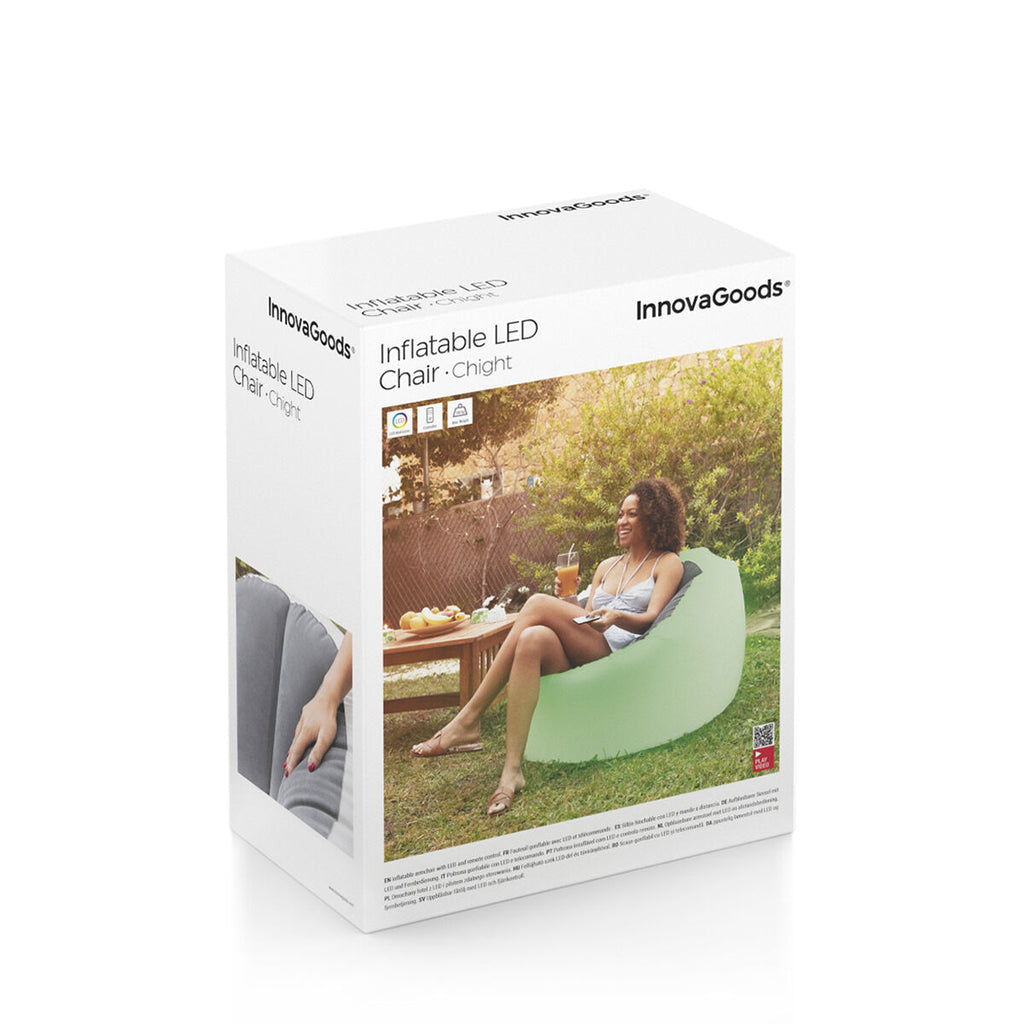 Aufblasbarer Sessel mit buntem LED-Licht und Fernbedienung Chight Inno