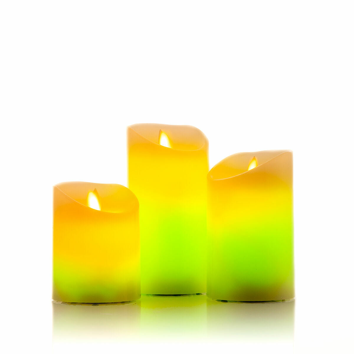 Mehrfarbige LED-Kerzen Flammeneffekt mit Fernbedienung Lendles InnovaG