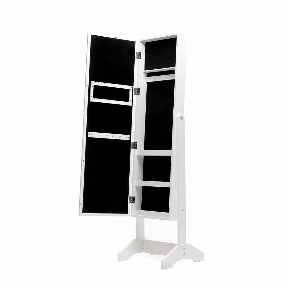 Stand-Schmuckspiegel mit LED InnovaGoods Weiß Bunt Holz Kunststoff (Re
