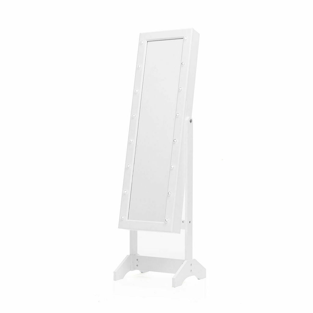 Stand-Schmuckspiegel mit LED InnovaGoods Weiß Bunt Holz Kunststoff (Re
