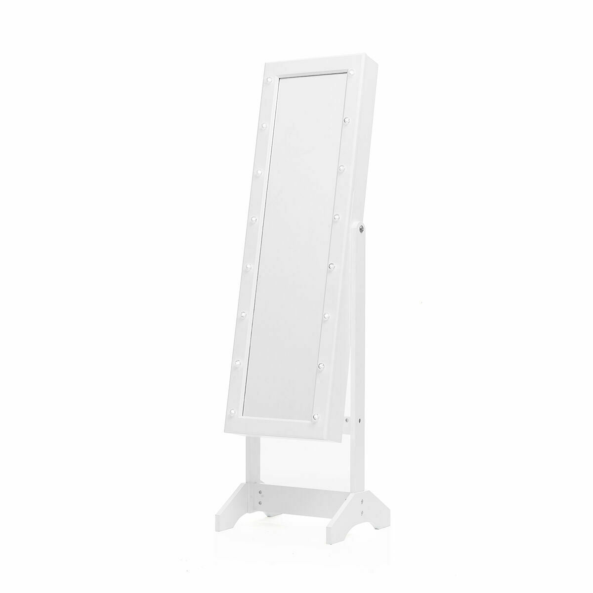 Stand-Schmuckspiegel mit LED InnovaGoods Weiß Bunt Holz Kunststoff (Re