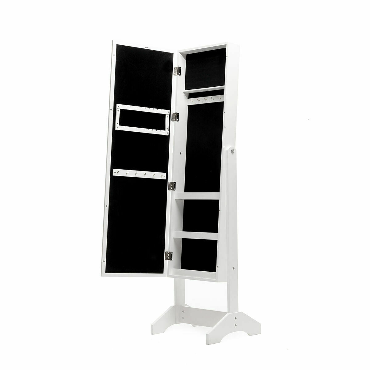 Stand-Schmuckspiegel mit LED InnovaGoods Weiß Bunt Holz Kunststoff (Re