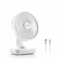 Wiederaufladbarer Schreibtischventilator InnovaGoods Weiß 3600 mAh / 1