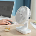 Wiederaufladbarer Schreibtischventilator Fanrec InnovaGoods Ø5,4'' 360