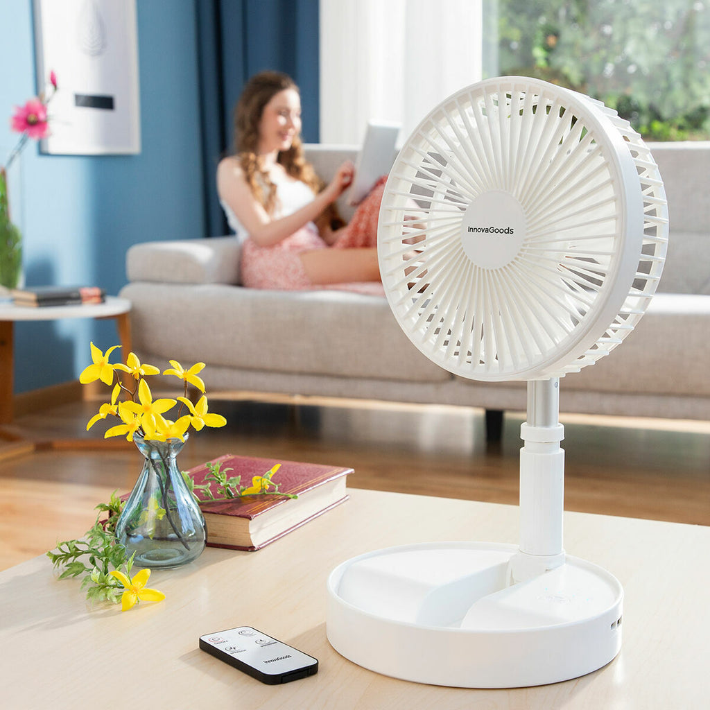 Faltbarer wiederaufladbarer 3-in-1-Ventilator Fandle InnovaGoods Ø7,7'
