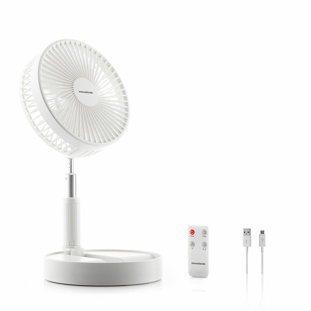 Faltbarer wiederaufladbarer 3-in-1-Ventilator Fandle InnovaGoods Ø7,7'