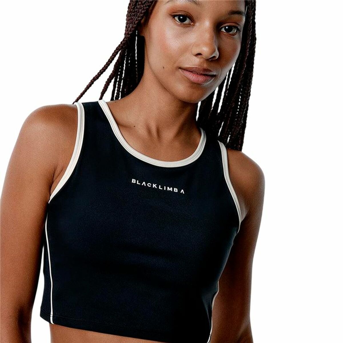 Sporttop für Frauen Black Limba Streamline Schwarz Fitness – LuxeStyle Schweiz
