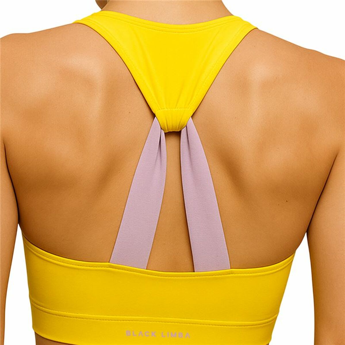 Sporttop für Frauen Black Limba Gelb Fitness – LuxeStyle Schweiz