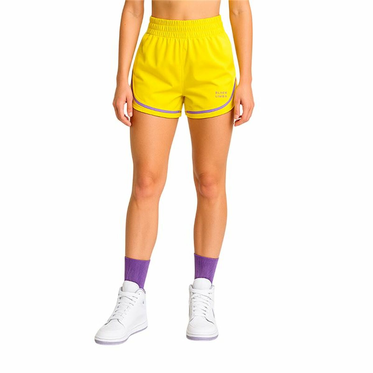Lange Sporthose Black Limba Black Limba Boxwear Mujer Gelb Damen Fitness – LuxeStyle Schweiz