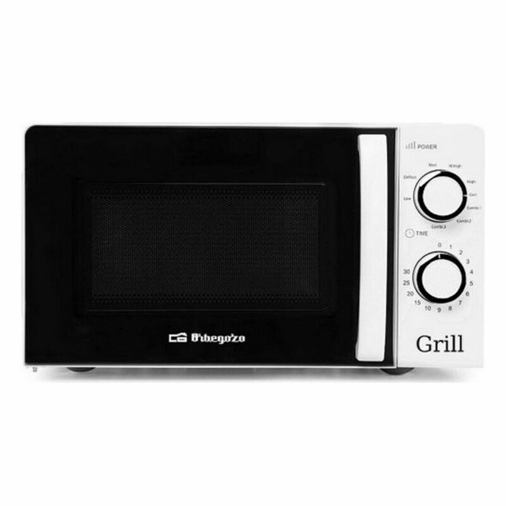 Weiße Mikrowelle mit Grill: Schnell & einfach genießen. – Ansicht 5
