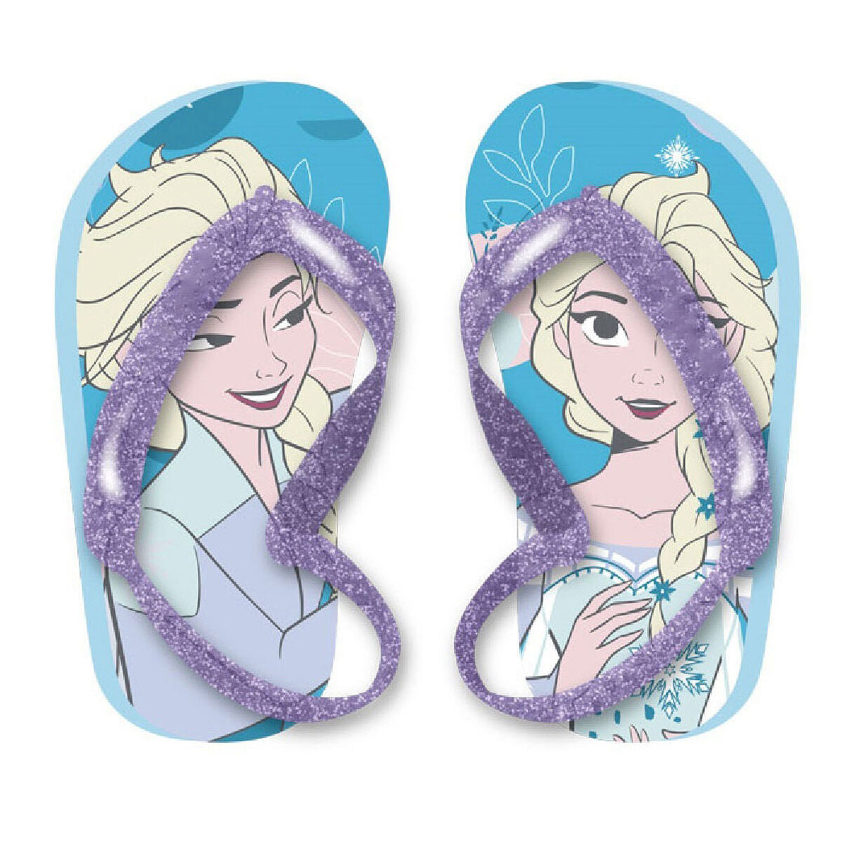 Kinder-Badeschlappen «Frozen» Lila