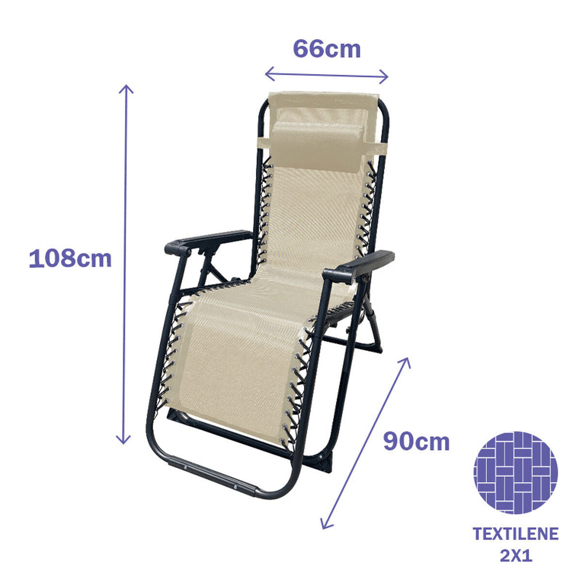 Schwereloser Komfort «Comfort» – Klappbarer Liegestuhl für Garten & Pool