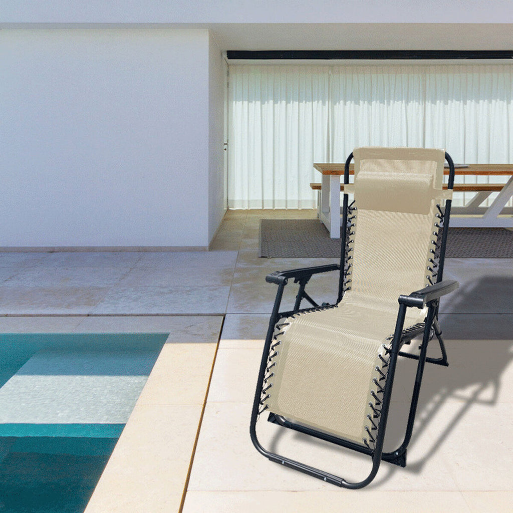 Schwereloser Komfort «Comfort» – Klappbarer Liegestuhl für Garten & Pool