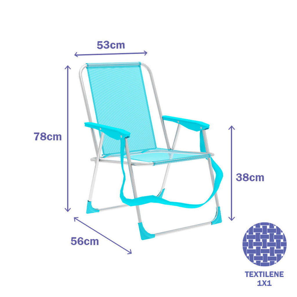 Klappstuhl Aquamarin – Leicht & stylisch für Strand & Pool