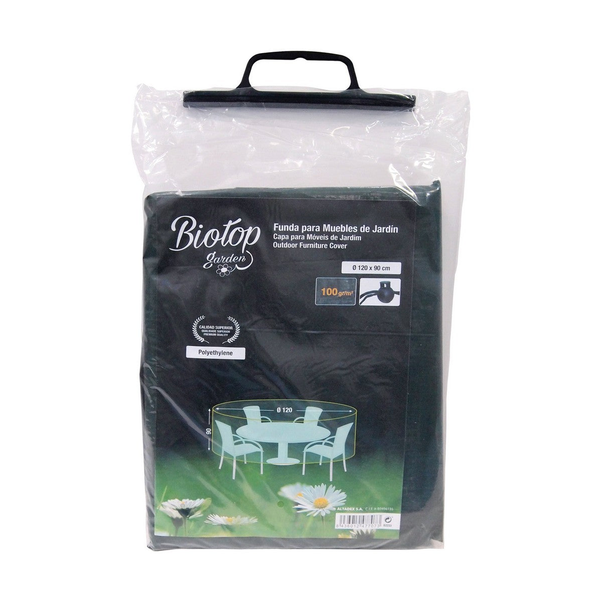 Schutzhülle Altadex Gartenmöbel grün Polyäthylen Kunststoff 120 x 90 c