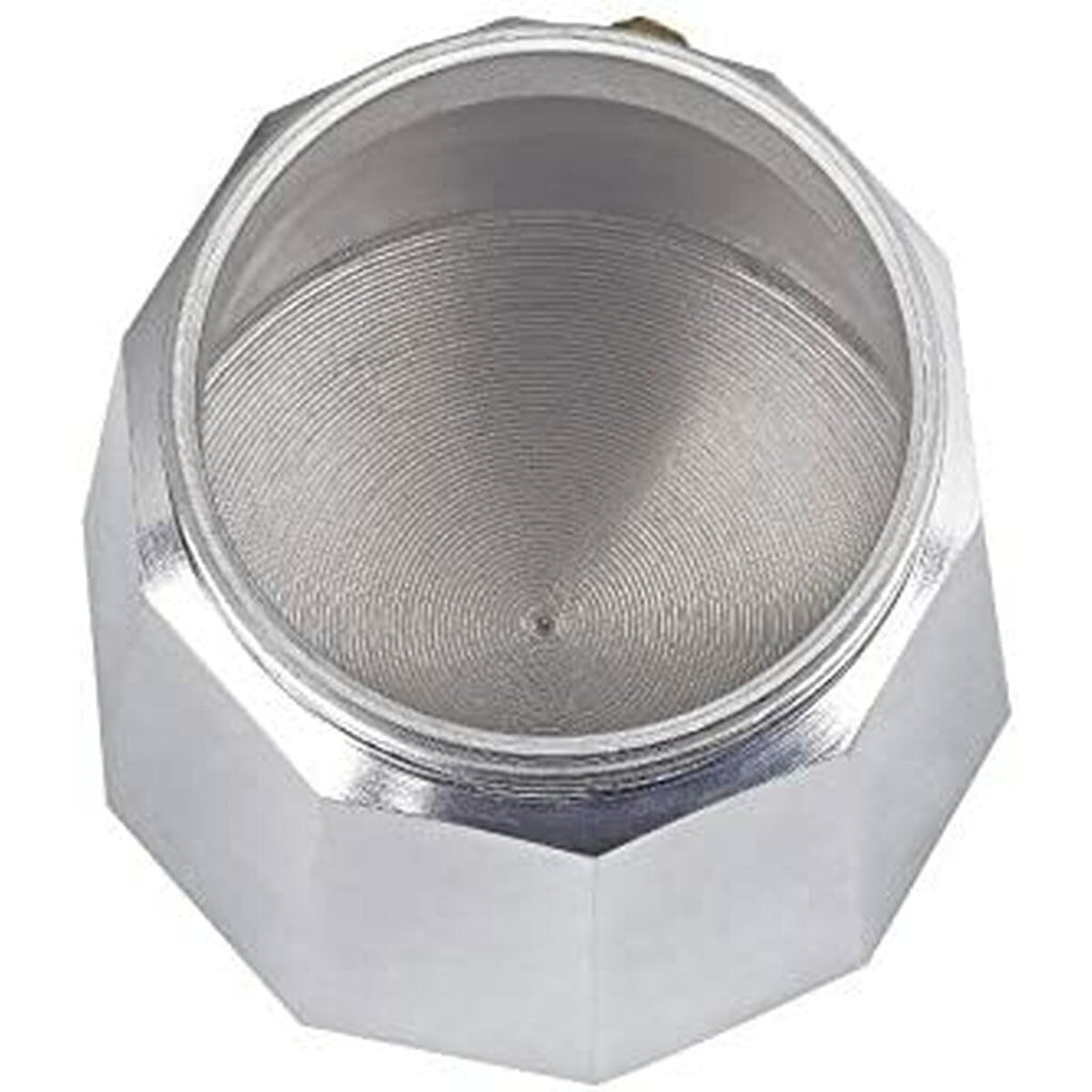 Italienische Kaffeemaschine JATA CCA6 * Silberfarben 6 Tassen Aluminiu