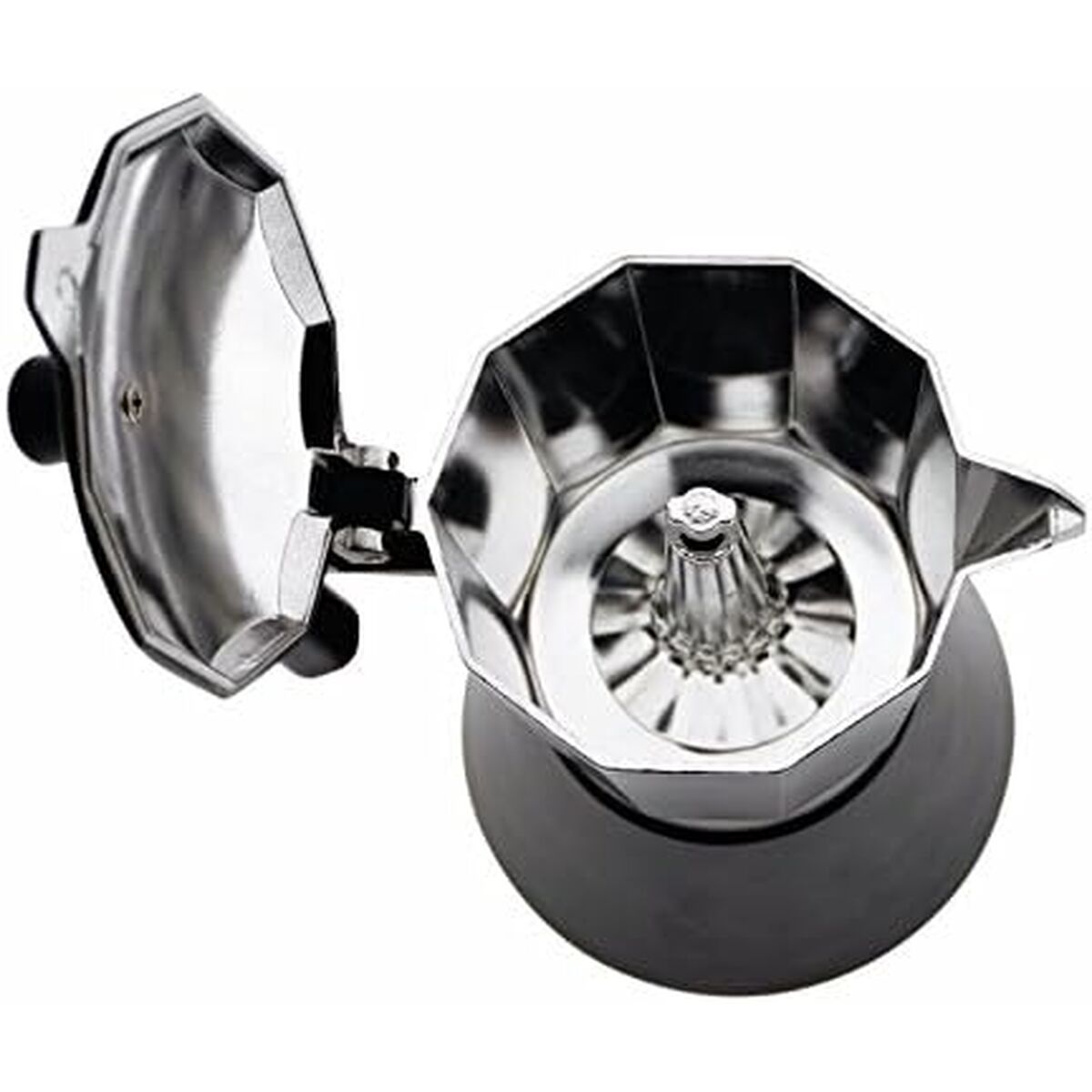 Italienische Kaffeemaschine JATA CFI6 Schwarz Aluminium 1 L