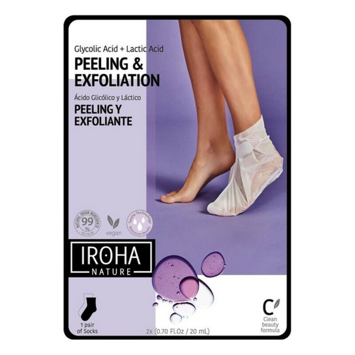 Feuchtigkeitsspendende Socken Iroha IN/FOOT-3 (1 Stück) – LuxeStyle Schweiz