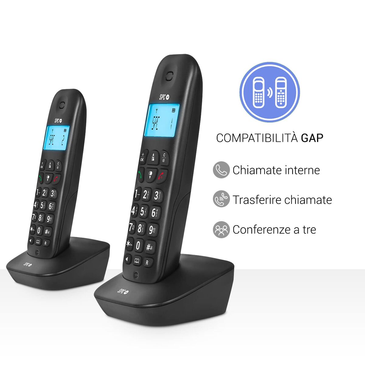 Kabelloses Telefon SPC AIR PRO 7302N Blau Schwarz