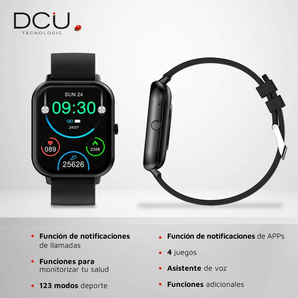 Curved Pro Smartwatch Schwarz – Großes Display, Top-Stil – Ansicht 3