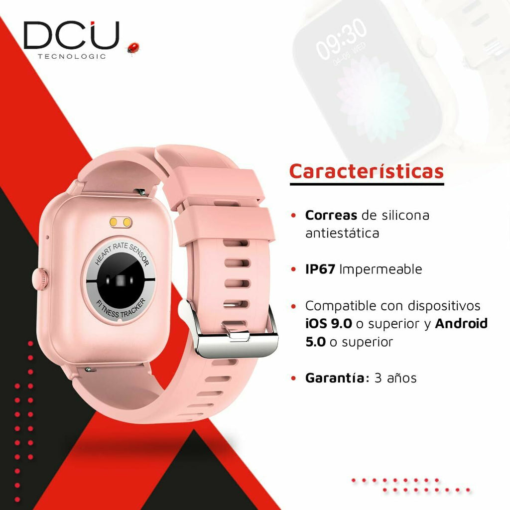 Rosa Curved Pro Smartwatch – Dein stylisches Statement – Ansicht 3