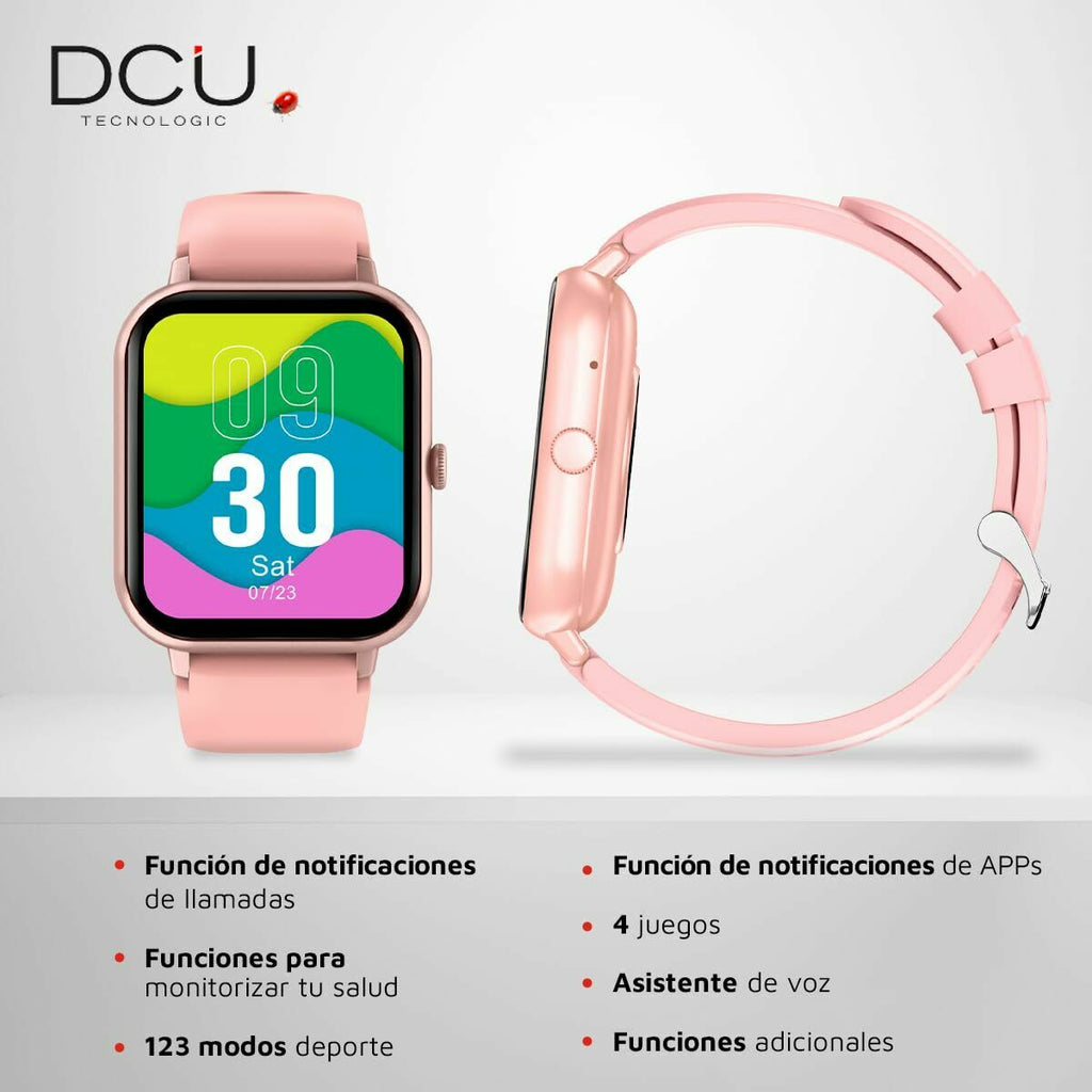Rosa Curved Pro Smartwatch – Dein stylisches Statement – Ansicht 2