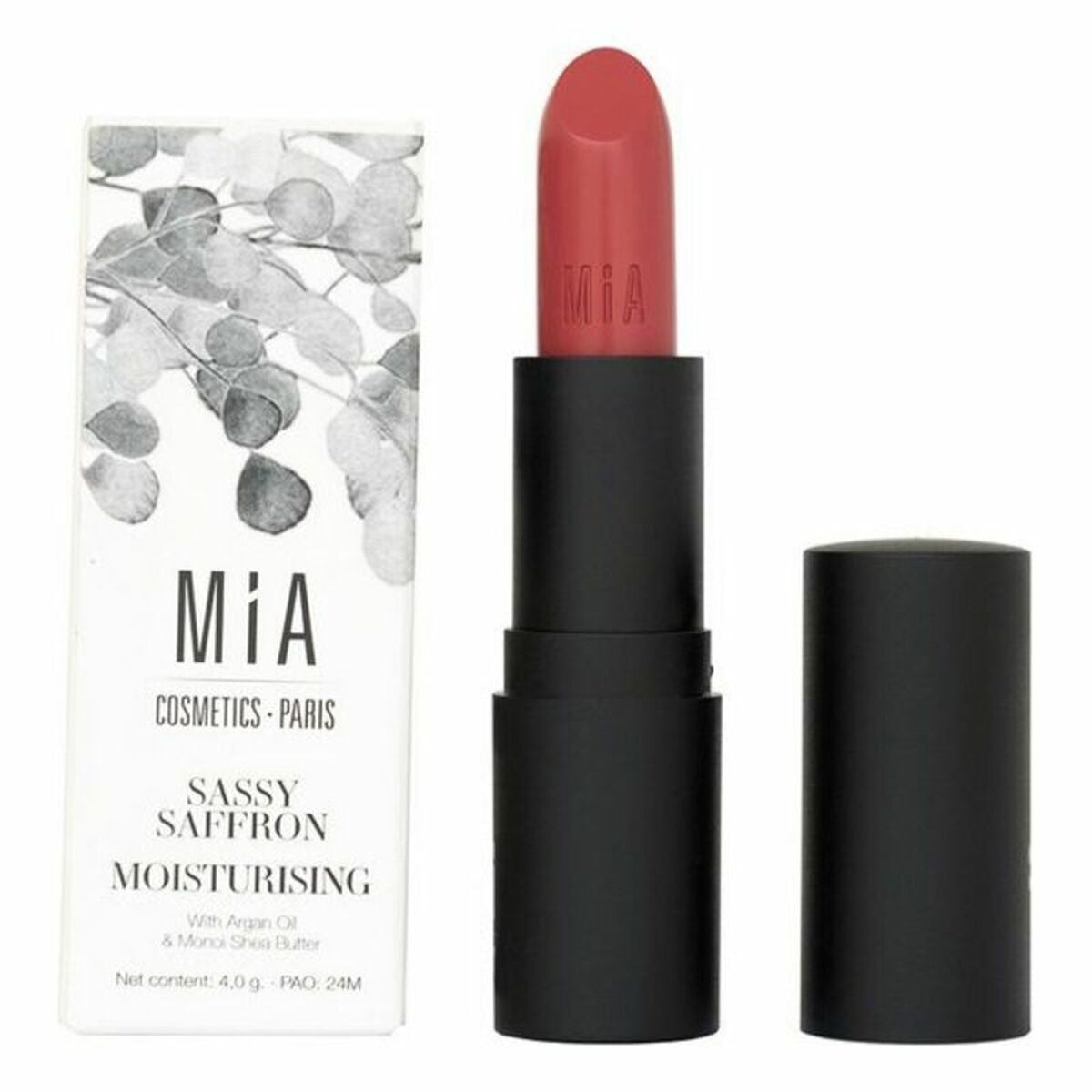 Feuchtigkeitsspendender Lippenstift Mia Cosmetics Paris 511-Sassy Saff