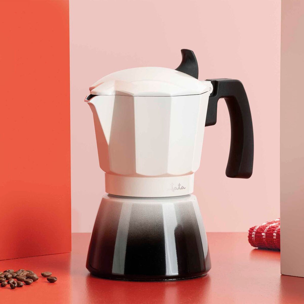 Italienische Kaffeemaschine JATA HCAF2409 Creme Aluminium 9 Tassen